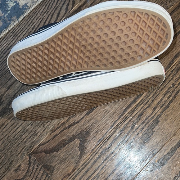 Preloved Vans Sk8-Hi Reissue Canvas 8M/9.5W - Navy & Gingham - Picture 7 of 11